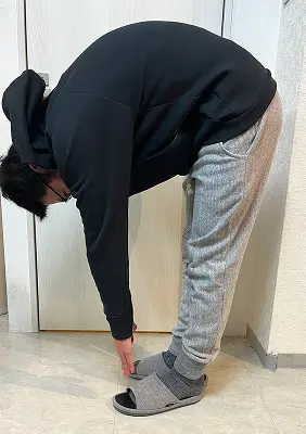 硬い体が30分でほぐれたBEFORE